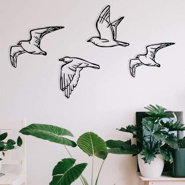 Metallist seinakaunistused 4tk komplektis 100x24 cm Zevahir - Wallity-image-3