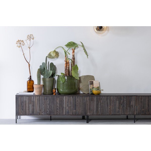 Pruun TV-alus 150x56 cm Gravure - WOOOD-image-1