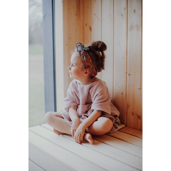 Roosa musliinist beebipontšo 3-8 aastat Muslin – Malomi Kids-image-4