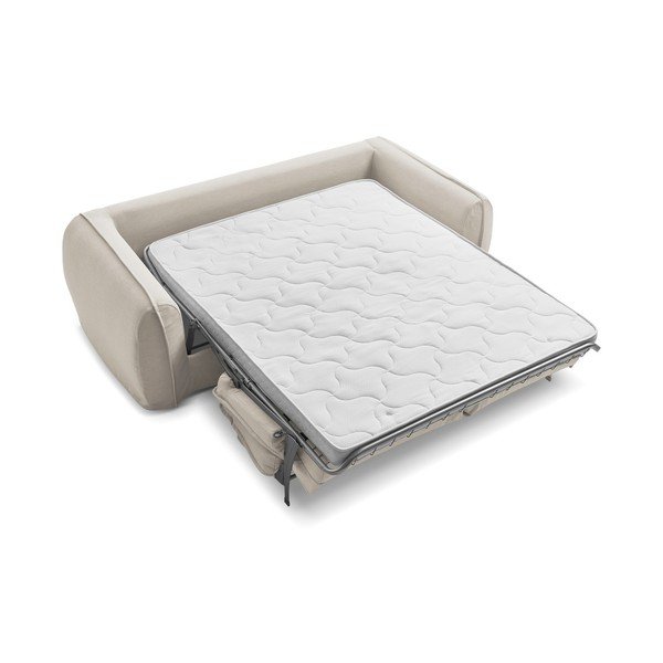 Beež diivan igapäevaseks magamiseks/voodiks 216 cm Archimede - Bobochic Paris-image-4