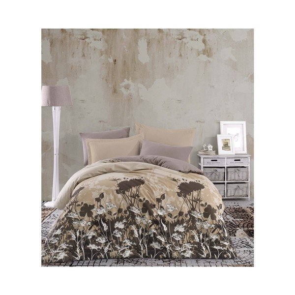 Set bavlněného povlečení na dvoulůžko s prostěradlem Vera, 200 x 220 cm