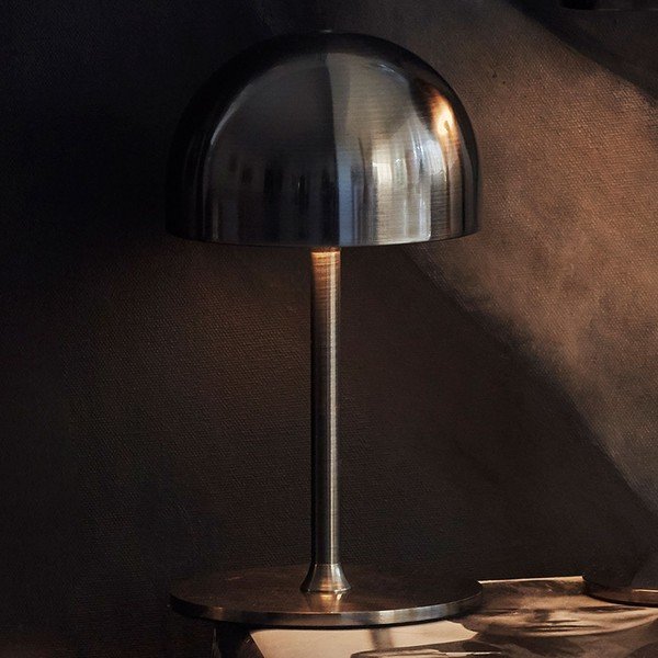 Tumehall puldiga juhitav LED-lauavalgusti metallist varjuga (kõrgus 22 cm) Tim - Sirius-image-2