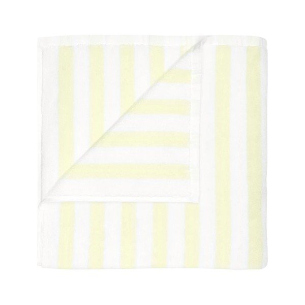 Helekollane/valge froteerätikud orgaanilisest puuvillast 70x140 cm Arto - Blomus