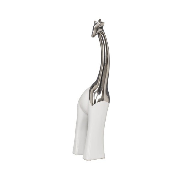 Bílá keramická dekorativní soška Mauro Ferretti Giraffa, výška 35 cm-image-2