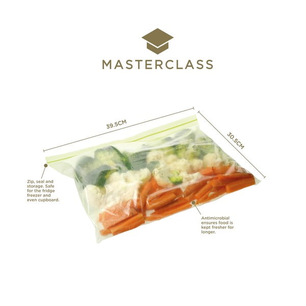 Plastist suupistekotid 20 tk Masterclass - Kitchen Craft-image-2