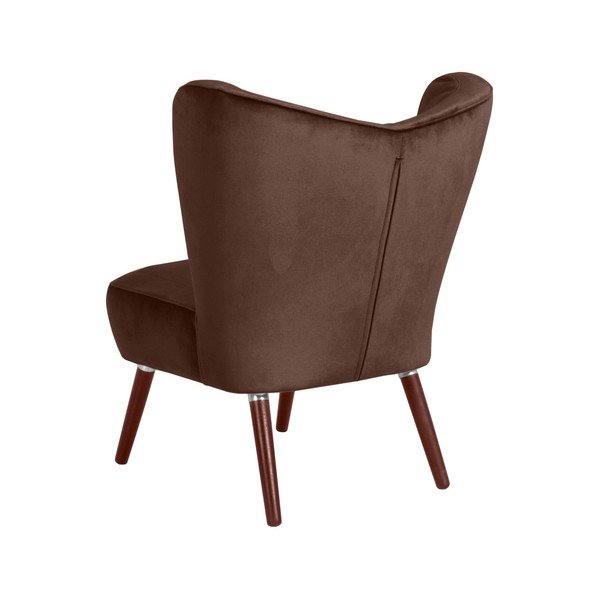 Tumepruun tugitool Velvet Sari - Max Winzer-image-4