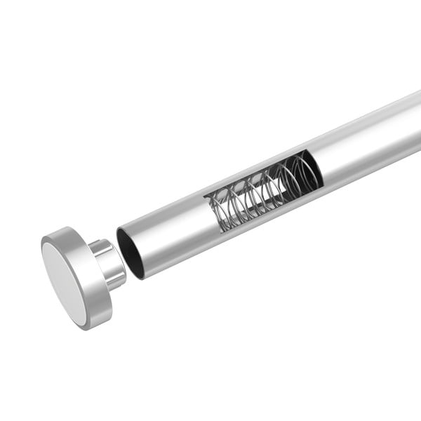 Hõbedane teleskoopvarras vannitoa jaoks , pikkus 110-185 cm Luz - Wenko-image-4