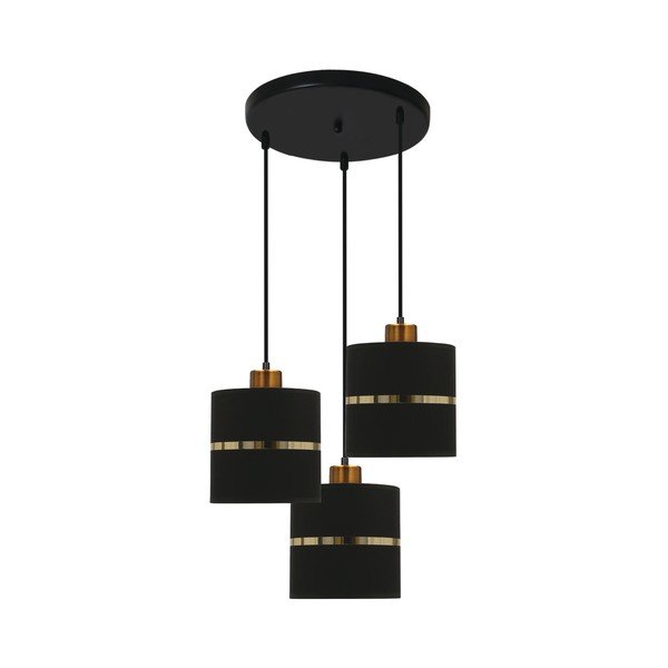 Must rippvalgusti tekstiilist varjuga ø 15 cm Assam - Candellux Lighting