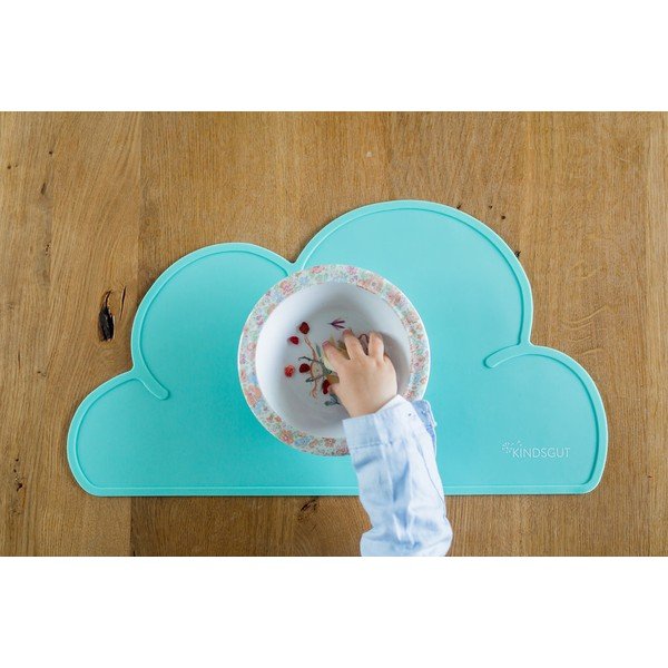 Türkiissinine silikoonist taldrikutekk Cloud, 49 x 27 cm - Kindsgut-image-3