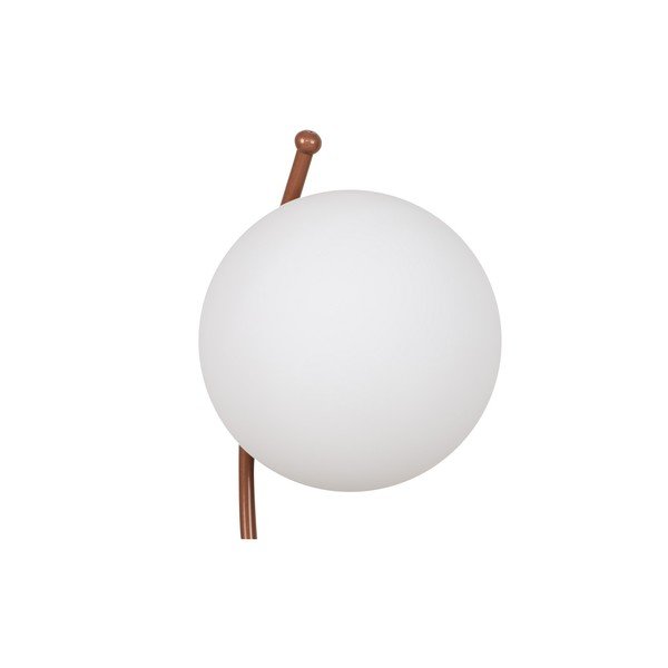 Valge-pronksivärvi lauavalgusti klaasist varjuga (kõrgus 43 cm) Yay - Opviq lights-image-4