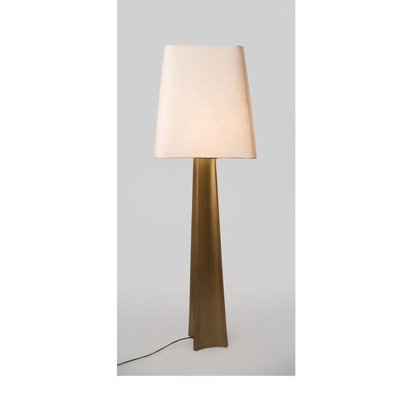 Kuldse värvi põrandalamp tekstiilist varjuga (kõrgus 151 cm) Tripura - Bizzotto-image-1