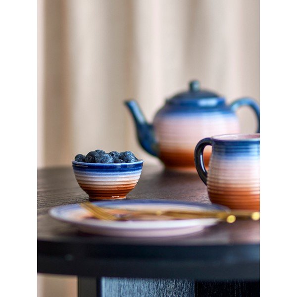 Sinised/oranžid keraamilised kausid komplektis 4 tk 110 ml Tatum - Bloomingville-image-1