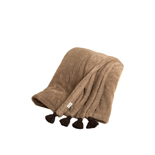 Pruun mikroplüüsist voodikate 160x200 cm Puffy - Mijolnir