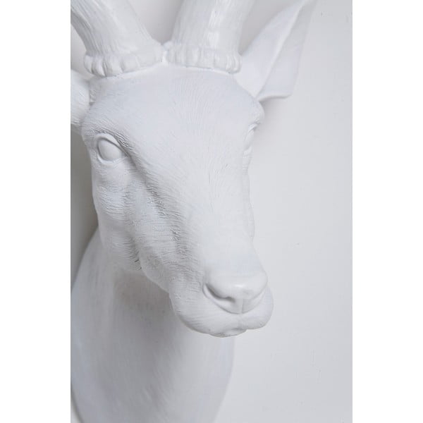 Bílá dekorativní busta ve tvaru jelena Kare Design Deer, 40 x 45 cm-image-3