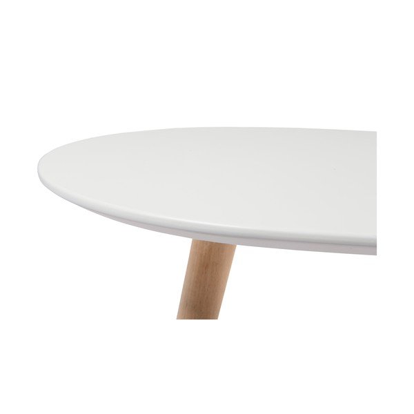 Valge kohvilaud pöögijalgadega , 75 x 43 cm Fly - Furnhouse-image-2