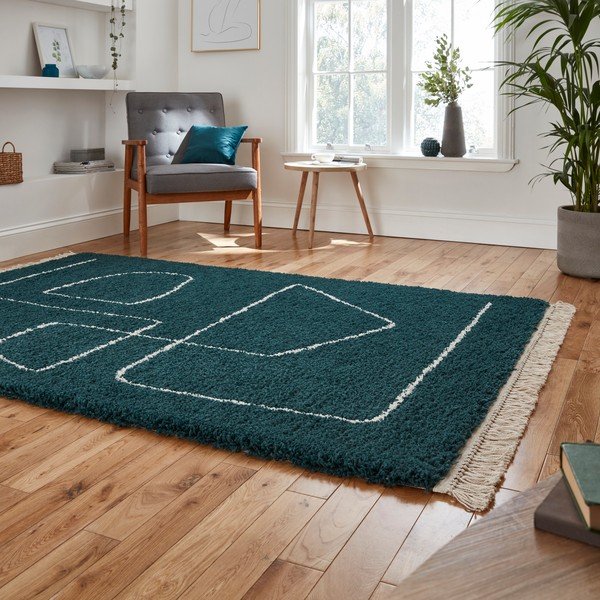Smaragdroheline vaip , 160 x 220 cm Boho - Think Rugs-image-2