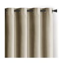 Pruun-beež sametist dimout-kardin 140 × 270 cm Eyelets – Restilo