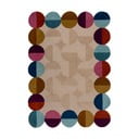 Beež käsitsi kootud villane vaip 120x170 cm Mia Textured Scallop - Flair Rugs