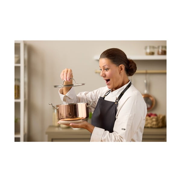 Roostevabast terasest kaanega vaskpott induktsioonpliidile 3 l - Blomsterbergs-image-3