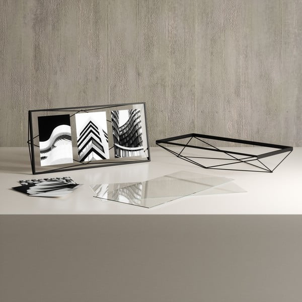 Must metallist raam seisev/seinale 48x23 cm Prisma - Umbra-image-4