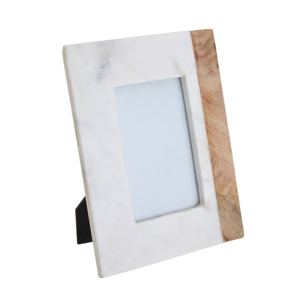 Valge-puiduvärvi kivikeraamikast raam 18x23 cm Sena - Premier Housewares