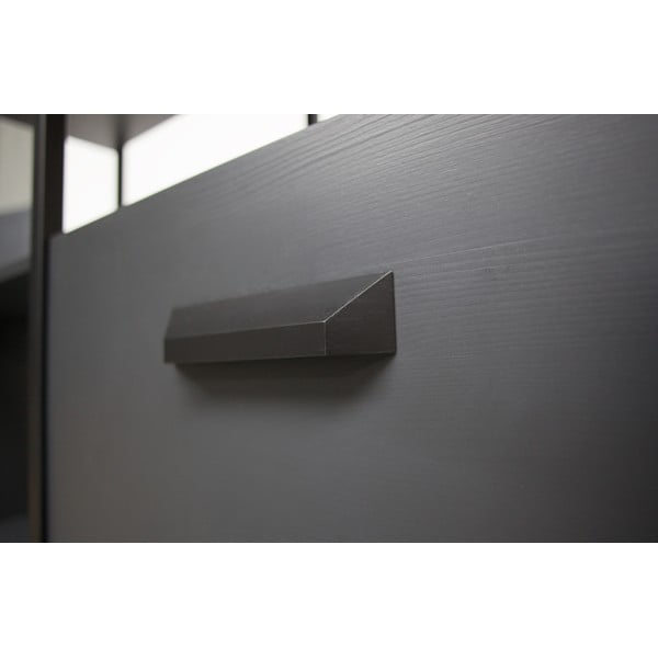 Černá dřevěná police se 4 zásuvkami BePureHome-image-1