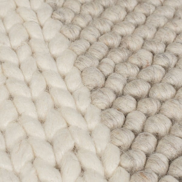 Beež käsitsi kootud villaseguga vaip 60x230 cm Minerals Patchwork - Flair Rugs-image-3
