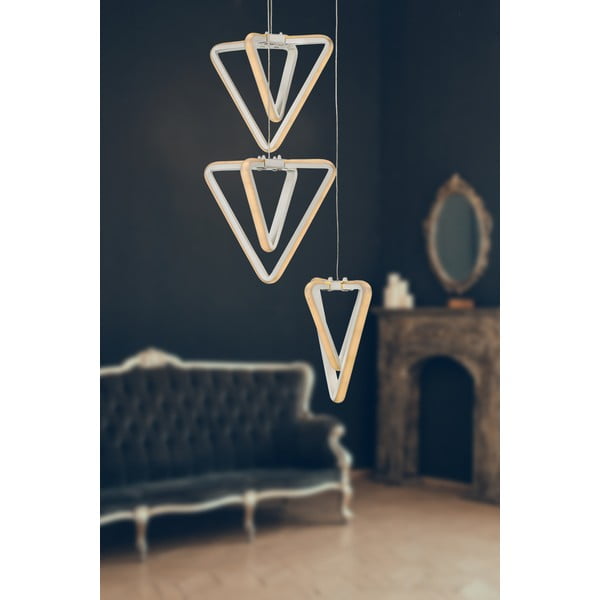 Valge metallist LED rippvalgusti ø 20 cm Baris - Squid Lighting-image-1