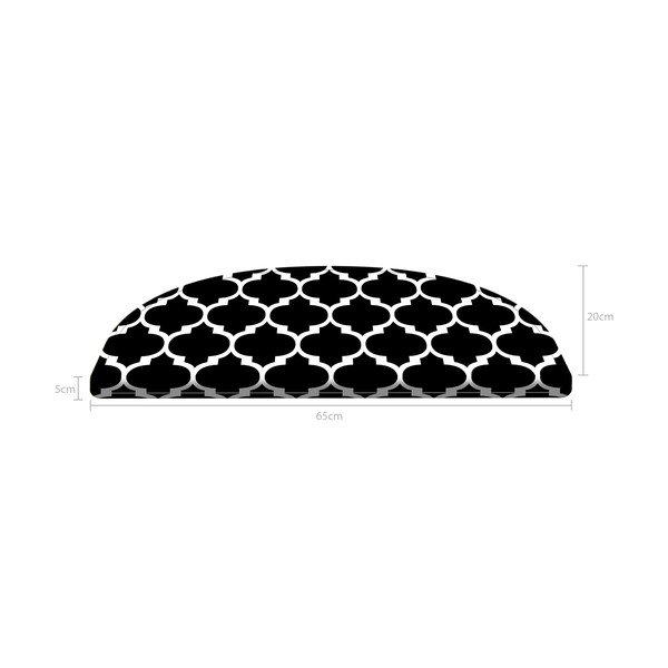 16 musta värvi trepiastme komplekt , 20 x 65 cm Madalyon - Vitaus-image-4