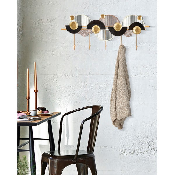 Kuldne ja must seinakinnitus Art - Mauro Ferretti-image-1