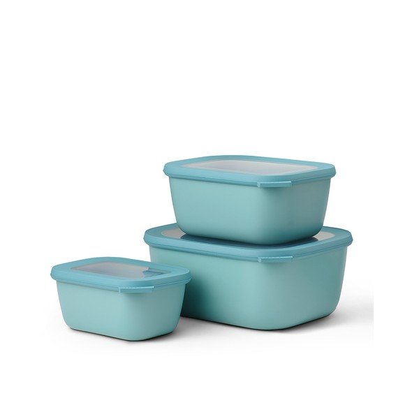 3 türkiissinise toidupurgi komplekt Maxi Cirqula - Mepal