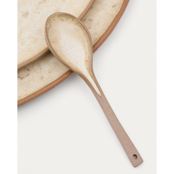 Beežid keraamilised serveerimistaldrikud 3tk komplektis Zunel - Kave Home-image-4