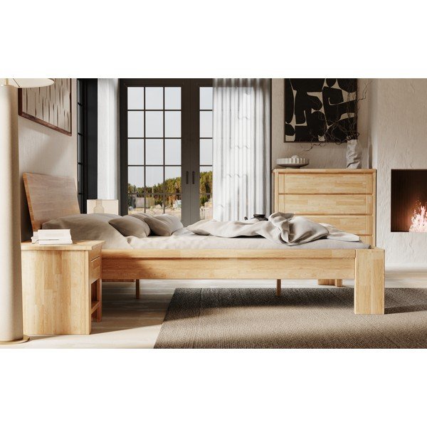 Madal tammepuidust kummut 105x96 cm Timo - Olivia Living-image-4