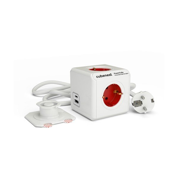 Pistikupesa PowerCube Extended USB Schuko - Cubenest-image-2