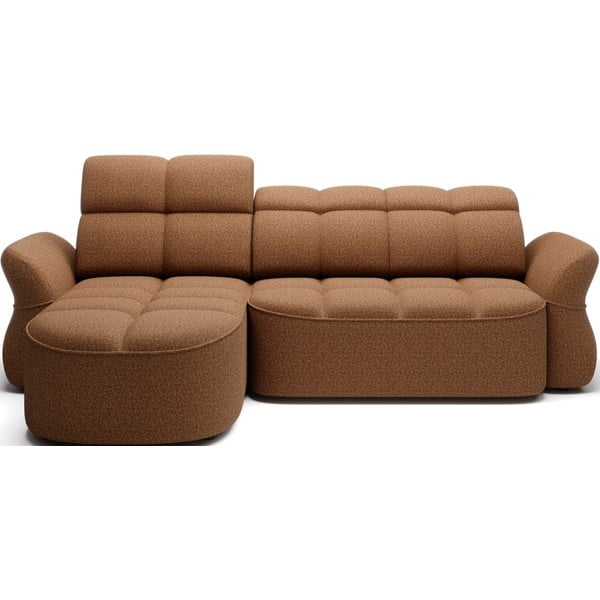 Pruun sametist lahtikäiv/sahtliga nurgadiivan (vasak nurk/lamamisosaga) Beneth – ELTAP