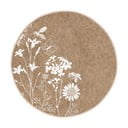 Helepruun pestav ümmargune vaip, sobitub robottolmuimejaga ø 120 cm Comfort - Mila Home