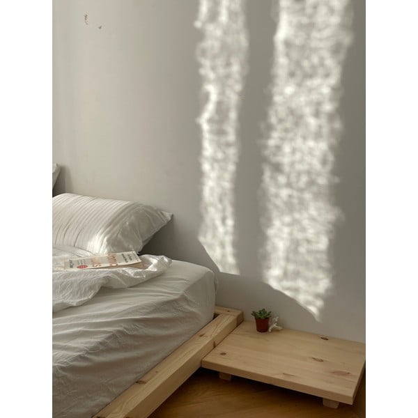 Loodusliku värvi männipuidust 2 öökapi komplekt Looduslik Dock - Karup Design-image-1