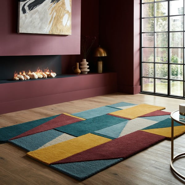 Käsitsi kootud villane vaip 120x180 cm Shuffle Shaped - Flair Rugs-image-1