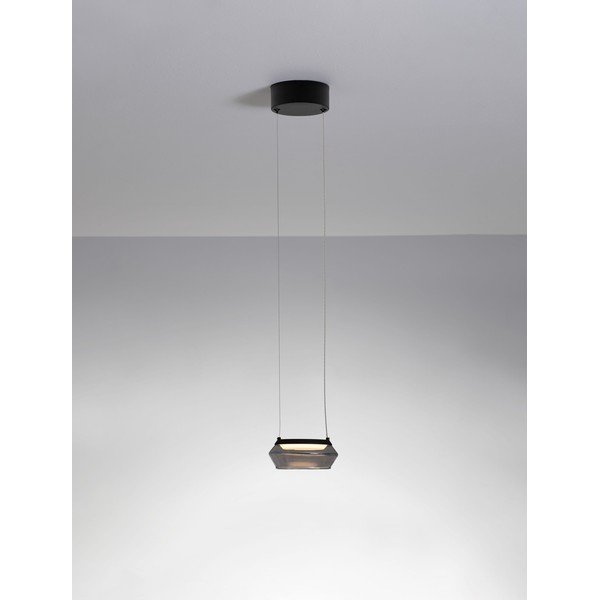 Mattmust klaasist LED-ripplamp ø 14 cm Jailyn - Nova Luce-image-4
