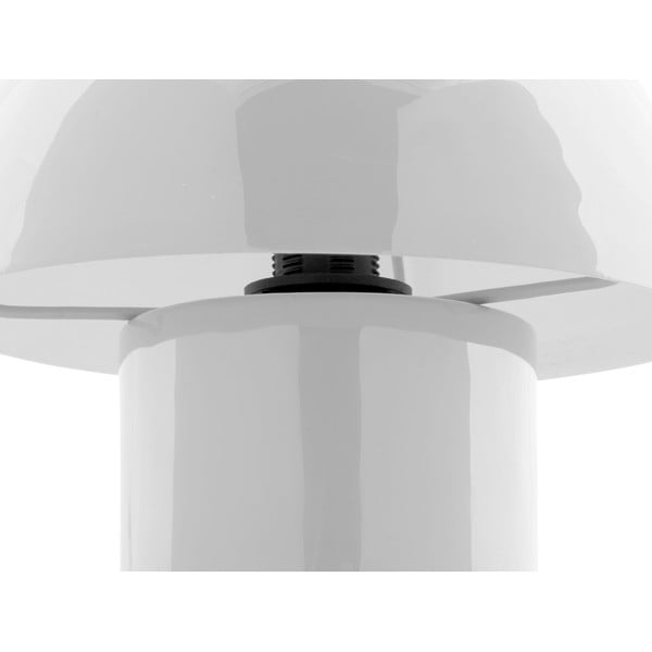 Valge metallist varjuga laualamp (kõrgus 20 cm) Fat Mushroom - Leitmotiv-image-4