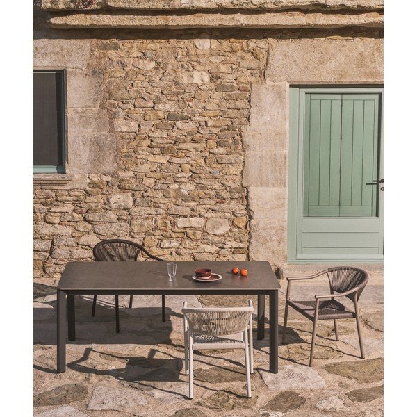 Kiviplaadiga aiasöögilaud 80x140 cm Anafi - Kave Home-image-3