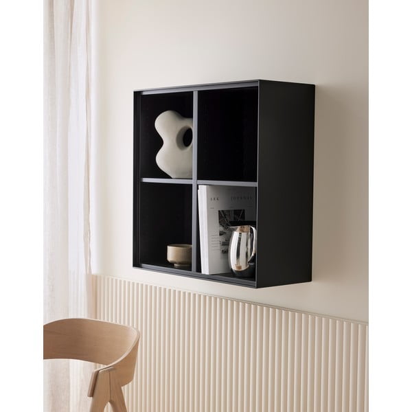 Must raamaturiiul seinale 68x68 cm Edge by Hammel - Hammel Furniture-image-1