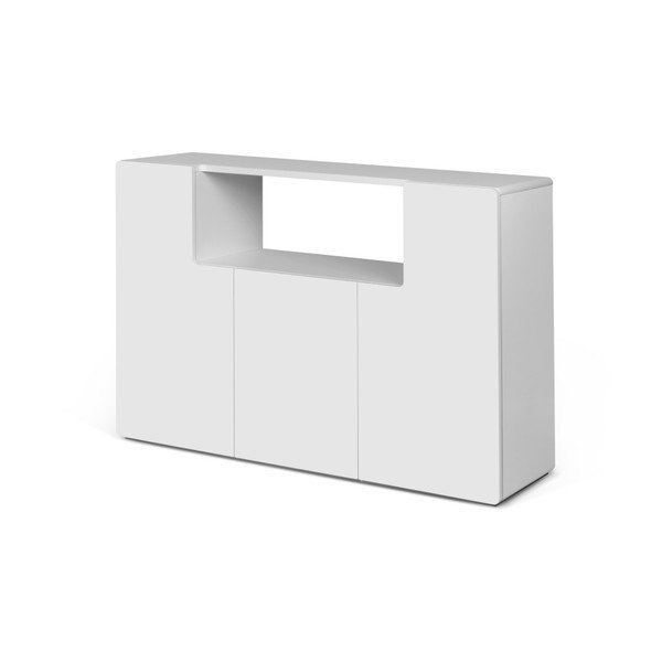 Bílá lesklá komoda TemaHome Jade-image-3