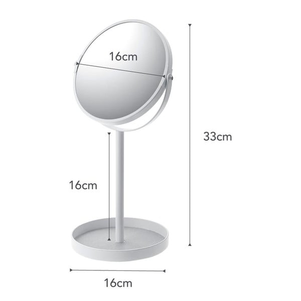 Kosmeetikapeegel ø 17,5 cm Tower - YAMAZAKI-image-4