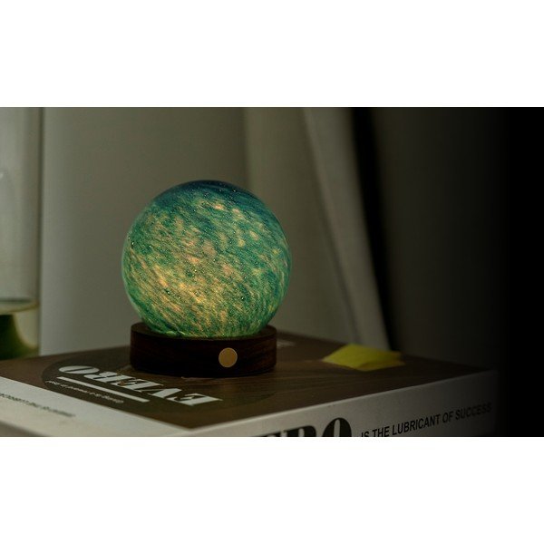 LED-lauavalgusti klaasist varjuga (kõrgus 9 cm) Galaxy Breeze - Gingko-image-2