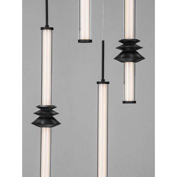 Mattmust keraamiline hämardatav LED-rippvalgusti akrüülklaasist varjuga, ø 35 cm Stalactite - Nova Luce-image-4