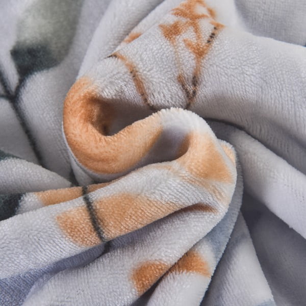 Hallikas-sinine üheinimese mikrofliisist voodipesu 140x200 cm Greta – My House-image-1