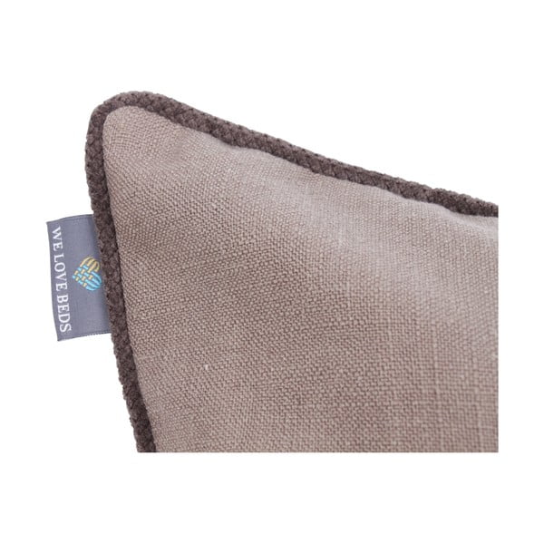 Tumepruun padjapüürileht Dark Chocolate, 50 x 50 cm Flax - WeLoveBeds-image-1