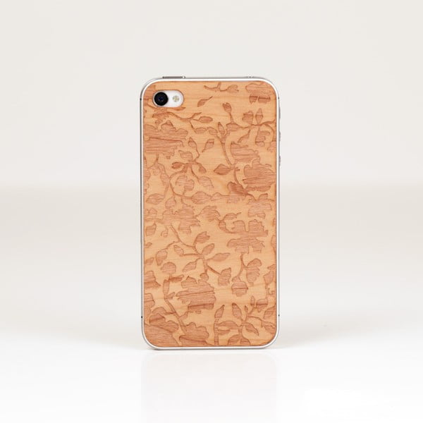 Nalepovací dřevěný kryt Fiorello na iPhone 5, třešeň