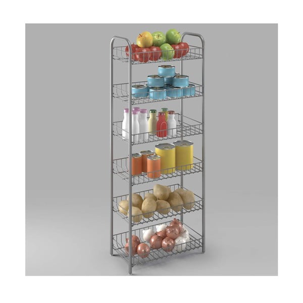 Valge metallist riiul 41x104 cm Monaco - Metaltex-image-1